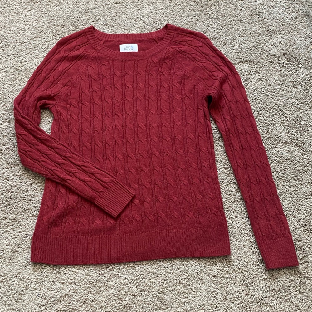 Croft & Barrow Women's Cable Knit Sweater